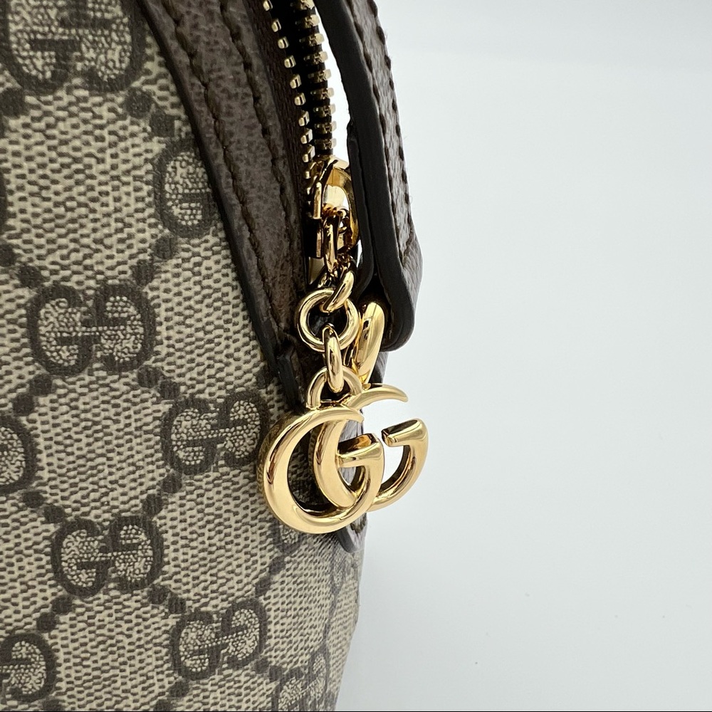 Gucci Beige GG Supreme Canvas Crossbody with Green and Red Web - Picture 9 of 15